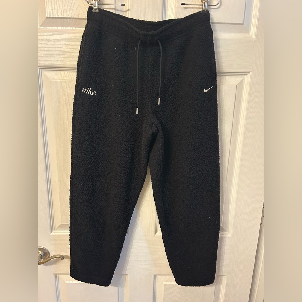 Nike Black Sherpa Jogger Track Pants